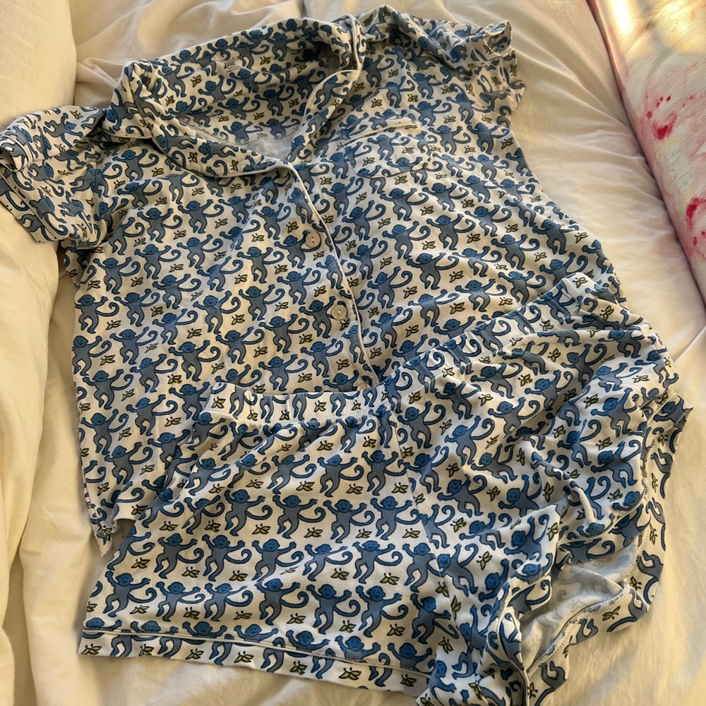Blue monkey Roller Rabbit Pajamas